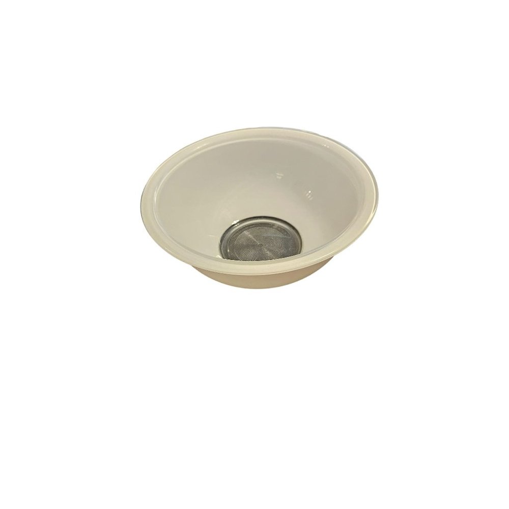 Vintage Pyrex Nesting Bowl White with Clear Bottom 1.5 L
